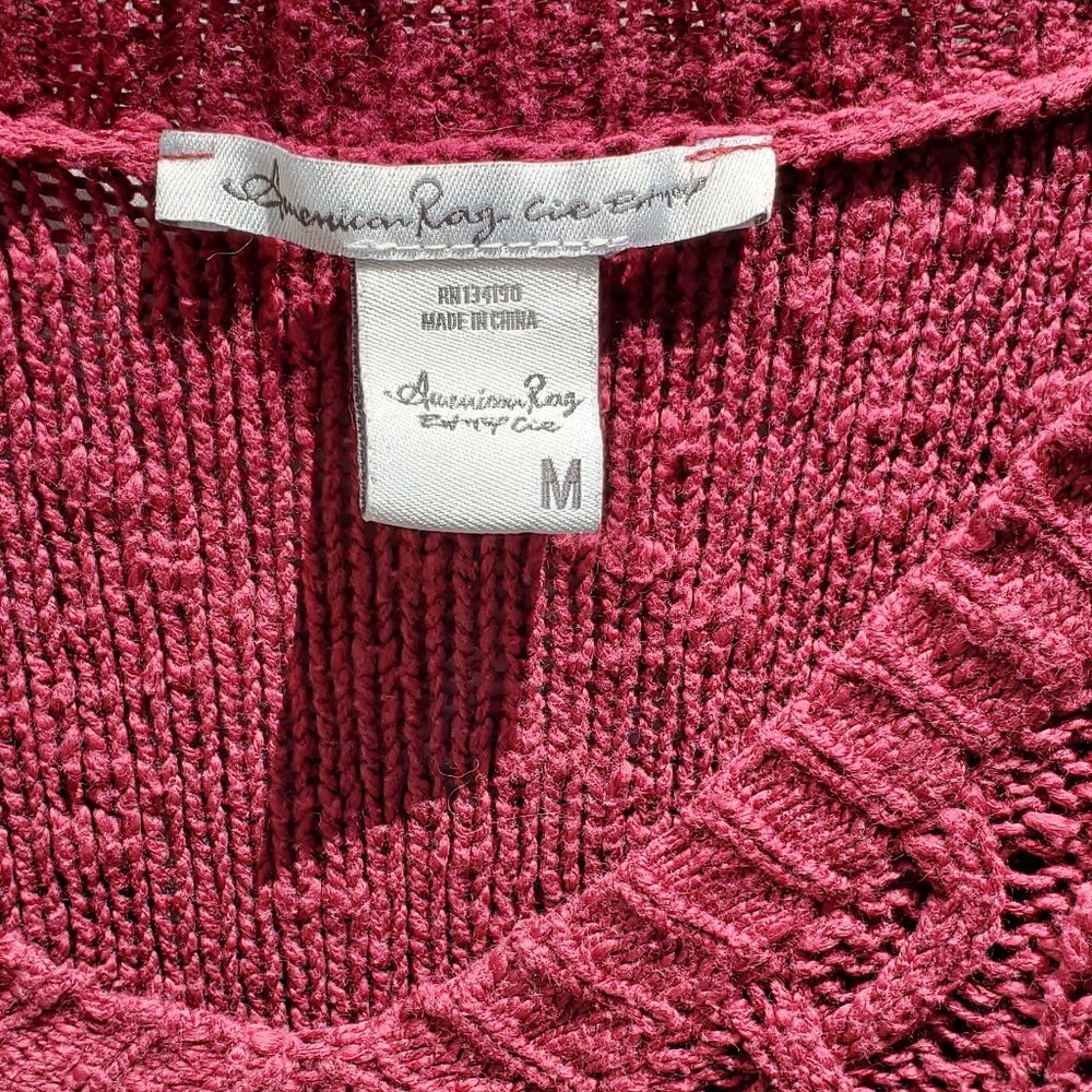 American Rag Red Knit Sweater - Picture 2 of 4